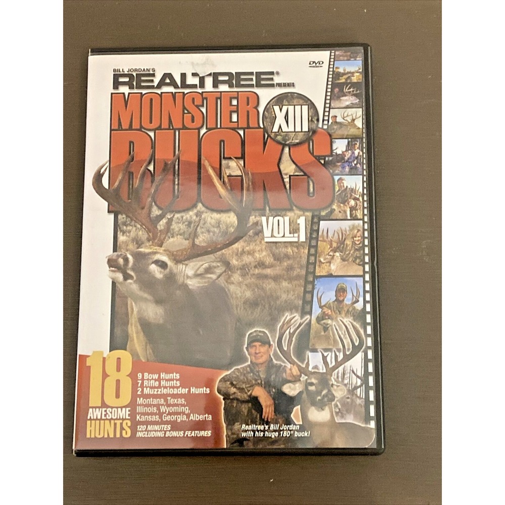 MONSTER BUCKS XIII  Vol 1 - Real Tree Deer Hunting DVD 18 Hunts 2005
